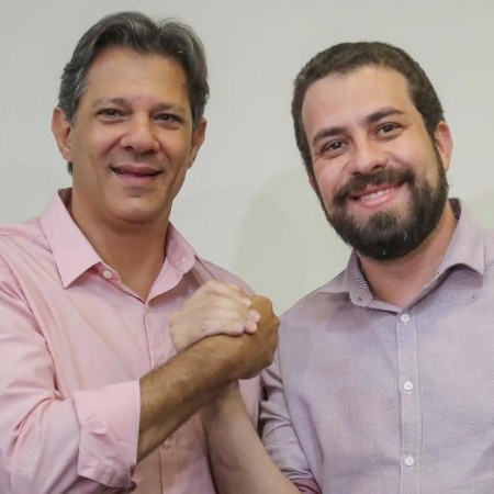 Fernando Haddad (à esq.) e Guilherme Boulos - Ricardo Stuckert