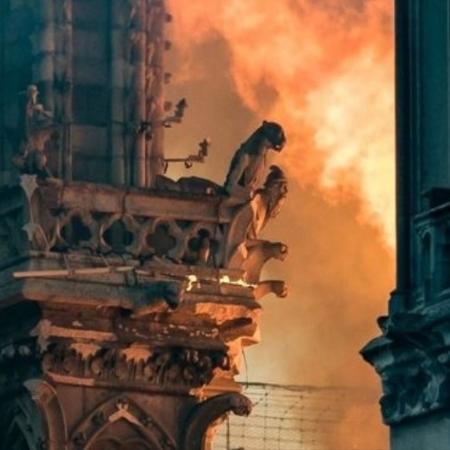 As gárgulas da Notre-Dame são símbolos da catedral - THOMAS SAMSON/AFP