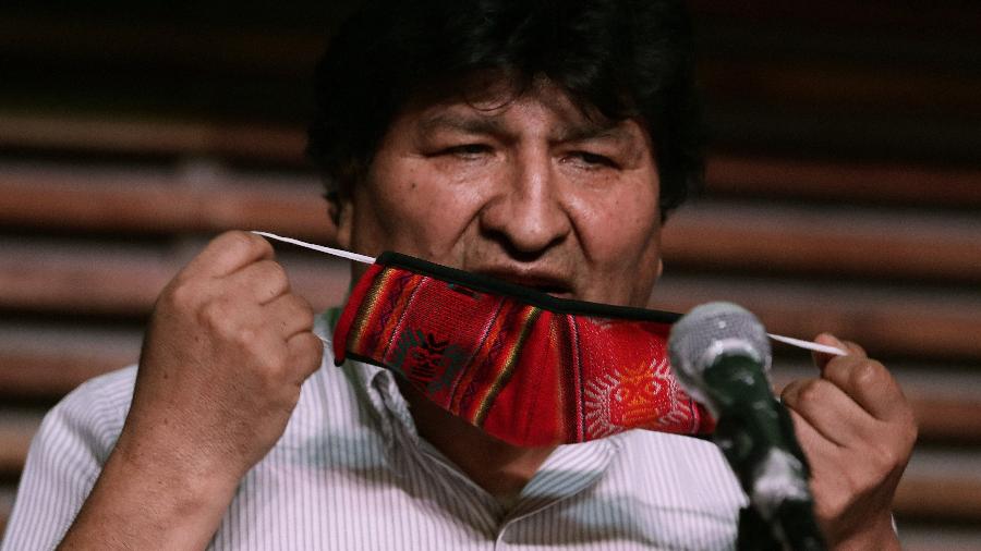 "Queriam nos banir, mas ressuscitamos", escreveu o ex-presidente boliviano em uma rede social - Alejandro Pagni/AFP