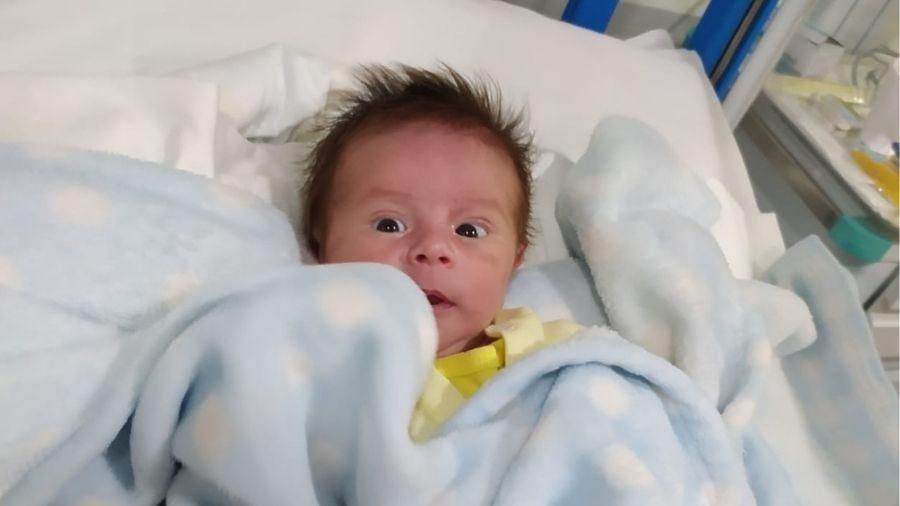 Pedro Henrique teve alta após o parto, mas precisou voltar ao hospital com sintomas de covid-19 - Arquivo pessoal/Divulgação