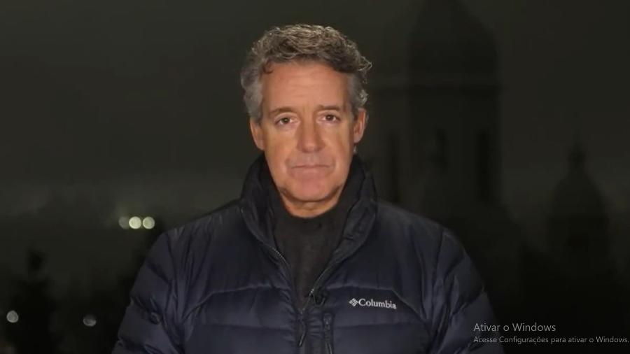 Repórter da CBS News é surprendido com explosões - Reprodução/CBS News