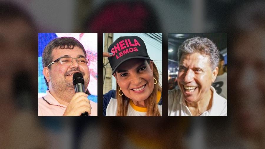 Dr. Rubão, Sheila Lemos e Lula Cabral, três mais votados nas maiores cidades à espera de definição