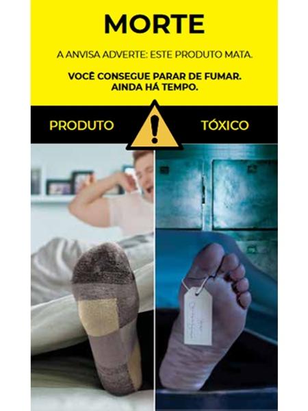 Anvisa aprovou novas imagens e mensagens de advertência para produtos derivados do tabaco - Reprodução/Anvisa