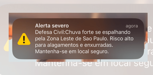 Alerta da Defesa Civil de SP: Como receber o aviso durante chuvas fortes