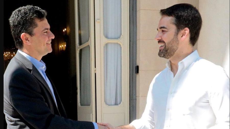 Sergio Moro e Eduardo Leite se encontraram no Palácio Piratini  - Reprodução