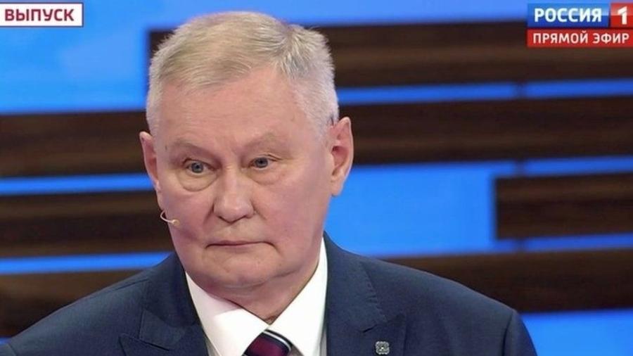 Mikhail Khodaryonok criticou invasão da Ucrânia na TV russa - Reprodução