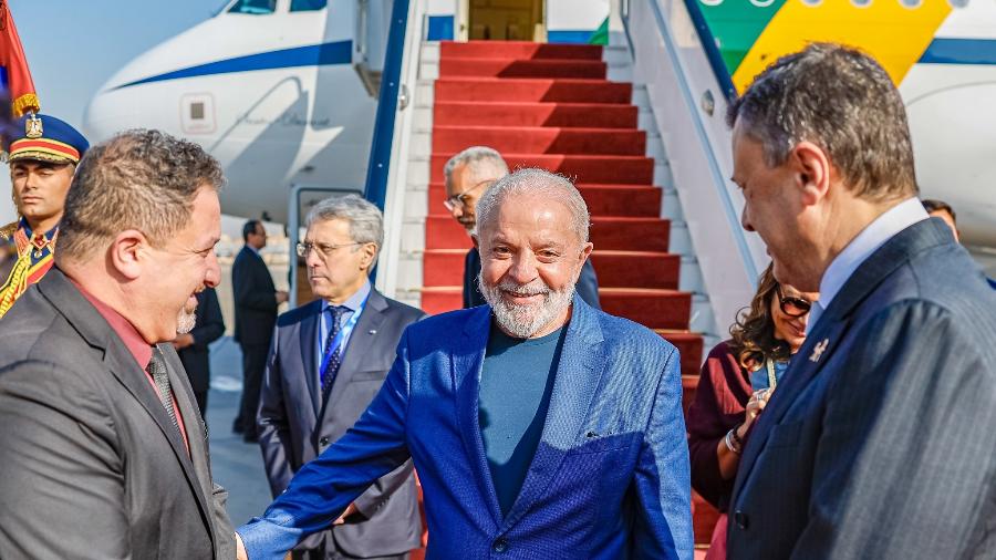 Presidente Lula em viagem diplomática ao Egito