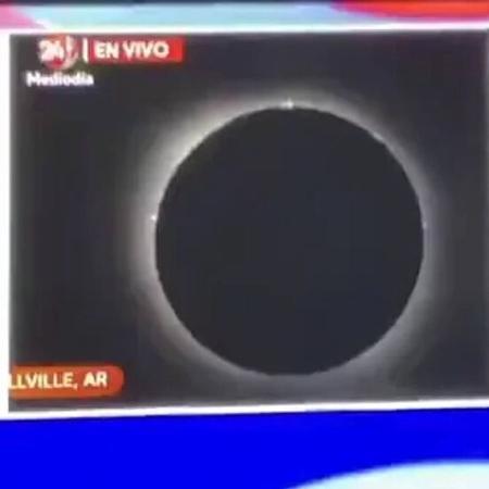 Vídeo de eclipse exibido em jornal no México