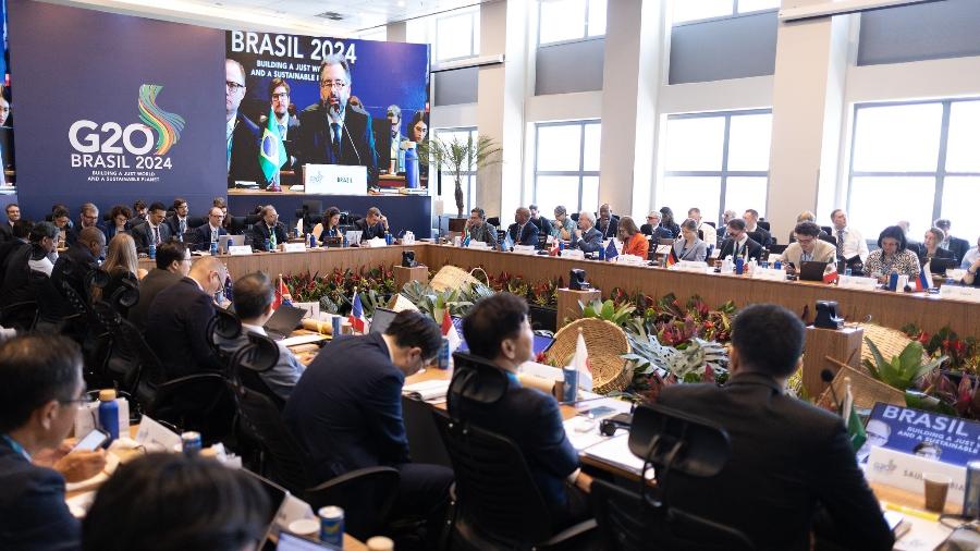 Reunião de chefes de negociadores dos países do G20 em 12 de novembro, na prévia do encontro dos chefes de Estado