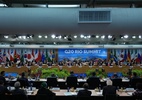 Cenário geopolítico complica obtenção de acordo final na cúpula do G20 - ERIC LEE / POOL / AFP