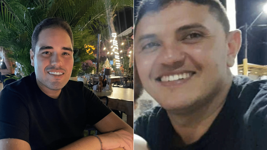 À esquerda, o prefeito de Igarapé Grande e, à direita, o policial militar baleado À esquerda, o prefeito de Igarapé Grande e, à direita, o policial militar baleado