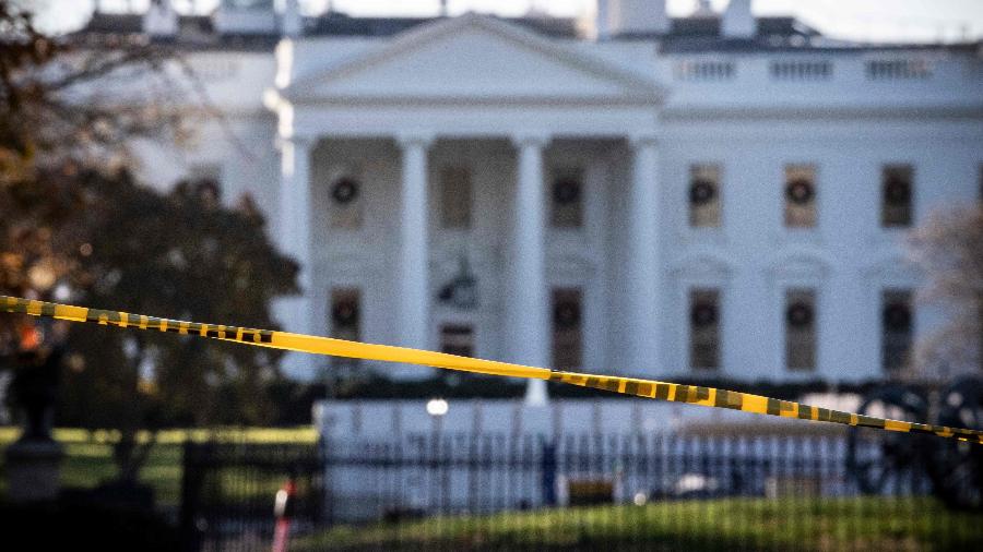 Casa Branca foi fechada temporariamente enquanto avião não identificado sobrevoava região - Eric Baradat/AFP