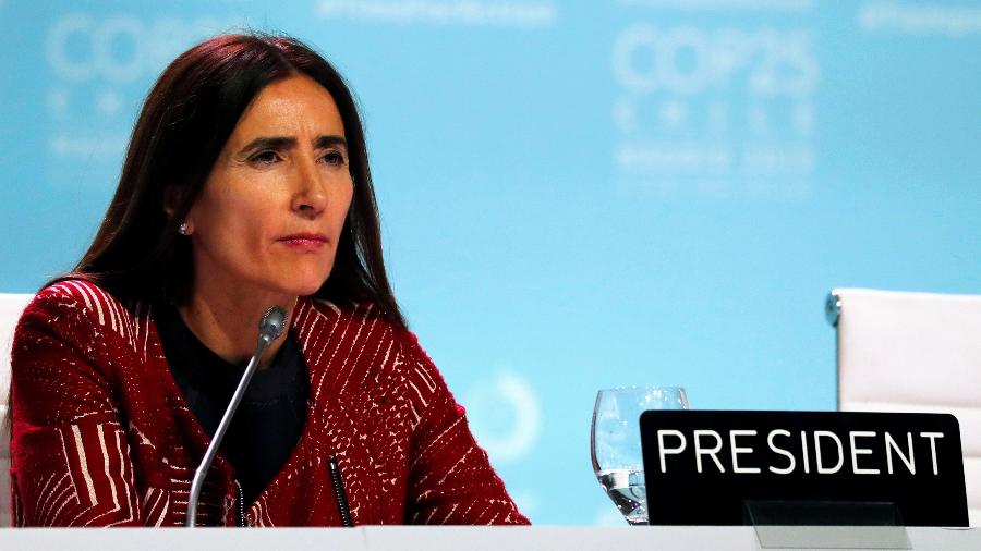 14.dez.2019 - Carolina Schmidt, ministra do Meio Ambiente do Chile e presidente da COP25 - Nacho Doce/Reuters