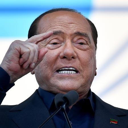 19.out.2019 - Silvio Berlusconi está internado com covid-19, mas sua equipe diz que o quadro "não é preocupante" - Tiziana Fabi/AFP