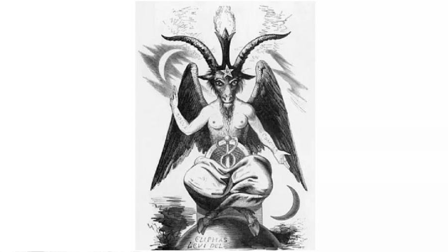 Acima, a representação de Baphomet criada pelo ocultista Eliphas Levi: meio humano, meio cabra. Satanistas associam a imagem do animal à do demônio. Moro é satanista? Que eu saiba, não. Só meio tolo e imprudente - Reprodução