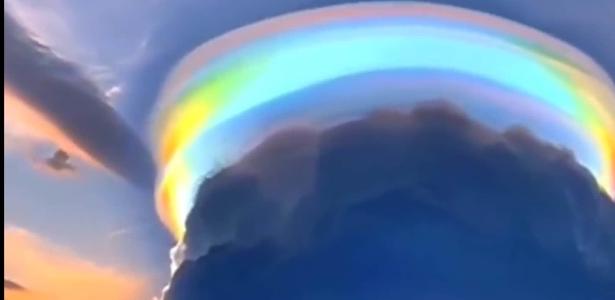 Raro arco iris alrededor de la nube se vuelve viral;  ver explicación de la ciencia