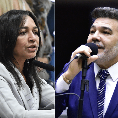 Montagem com a senadora Eliziane Gama e o deputado Marco Feliciano