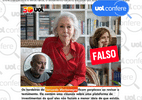 É falso que UOL noticiou testamento de Fernanda Montenegro