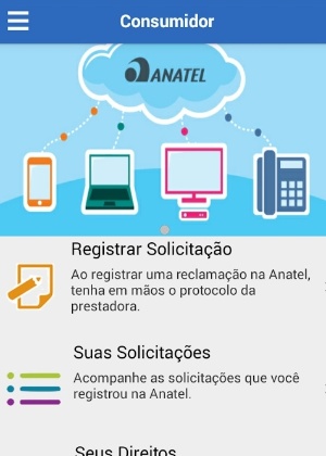 Anatel lança aplicativo para consumidores fazerem reclamações sobre problemas com operadoras - Reprodução