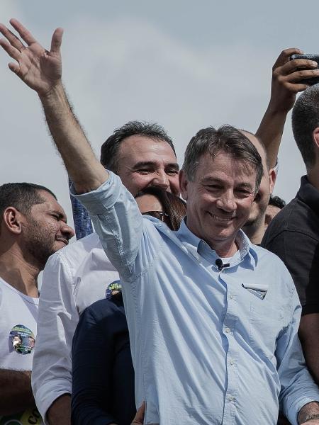 O governador eleito de Roraima pelo PSL, Antônio Denarium, durante a campanha eleitoral - Eduardo Anizelli/ Folhapress