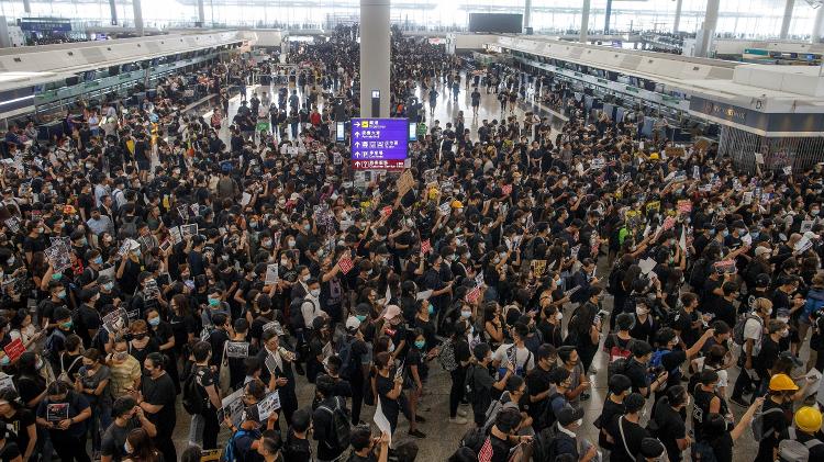 Aeroporto de Hong Kong - Thomas Peter/Reuters - Thomas Peter/Reuters