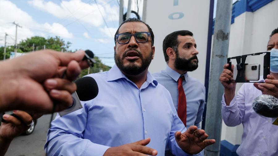 8.jun.2021 - Félix Maradiaga, pré-candidato à presidência da Nicarágua, foi detido pelas autoridades - Carlos Herrera/Reuters