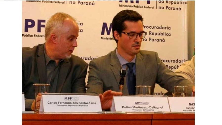 Carlos Fernando e Deltan Dallagnol, dois dos citados na decisão do ministro Bruno Dantas, do TCU - Reprodução