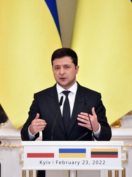 Volodymyr Zelensky, presidente da Ucrânia - Sergei Supinsky / AFP