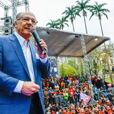 O ex-governador Geraldo Alckmin (PSB) em evento de campanha, em São Paulo - Ricardo Stuckert