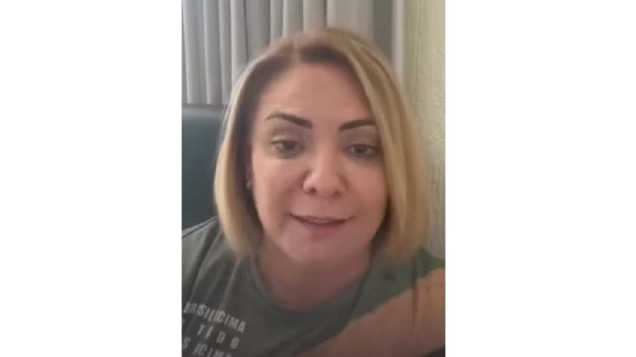 Ana Cristina Siqueira Valle, ex-mulher de Bolsonaro, em vídeo publicado no Instagram - Reprodução/Instagram