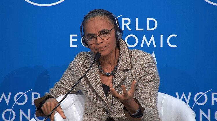 Marina Silva, atual ministra do Meio Ambiente, terá papel fundamental na diplomacia brasileira em prol do clima - 16.jan.2023 - Reprodução/World Economic Forum - 16.jan.2023 - Reprodução/World Economic Forum