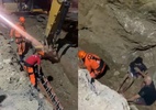 Adolescente cai em buraco de 7 metros tentando pegar bola de futebol no CE - Corpo de Bombeiros do Ceará/Reprodução de vídeo