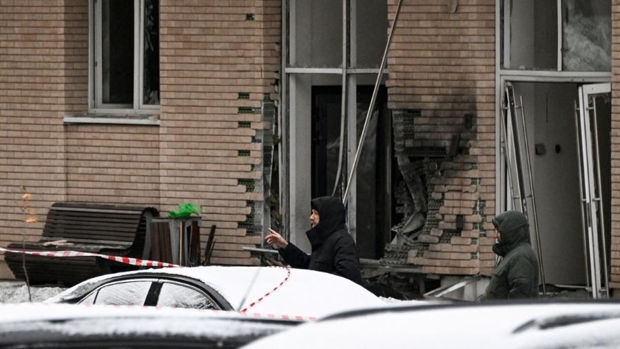 Patinete com explosivo foi colocado na frente de prédio em Moscou -  Alexander NEMENOV / AFP