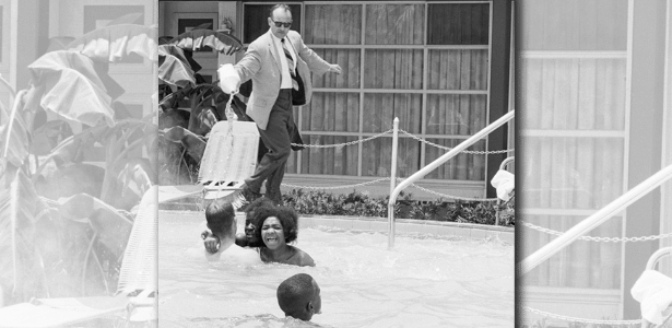 Foto foi tirada em 1964 em um hotel na cidade de Saint Augustine, na Flórida - Getty Images