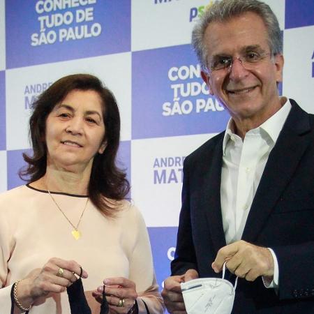 A deputada estadual Marta Costa (PSD), candidata a vice-prefeita de São Paulo na chapa de Andrea Matarazzo (PSD) - 31.ago.2020 - Reprodução/Facebook/AAndreaMatarazzo - 31.ago.2020 - Reprodução/Facebook/AAndreaMatarazzo