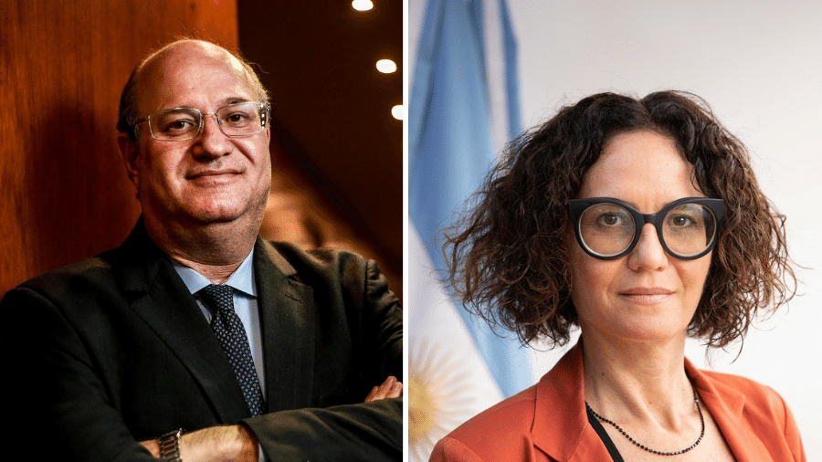 Ilan Goldfajn e Cecilia Todesca Bocco, candidatos do Brasil e da Argentina ao BID - Gabriela Bilá/Estadão Conteúdo e Ministério de Relações Exteriores da Argentina/Divulgação