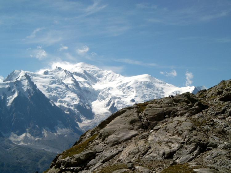 A região do Mont Blanc, nos Alpes Franceses, é sujeita a mudanças climáticas bruscas - Reprodução/Wikipedia/Tinelot Wittermans - Reprodução/Wikipedia/Tinelot Wittermans
