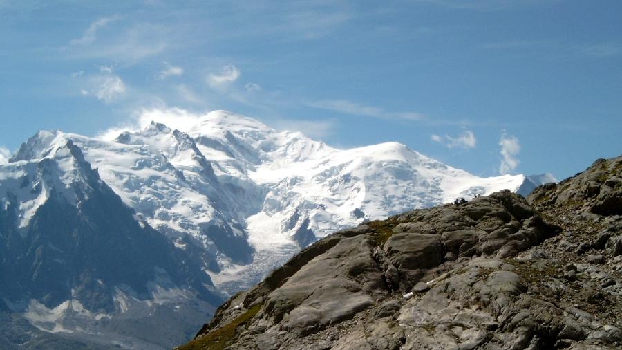 A região do Mont Blanc é sujeita a mudanças climáticas bruscas