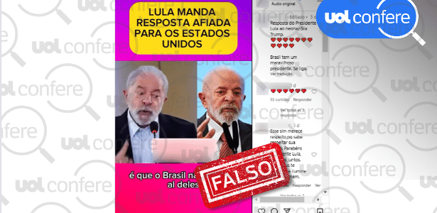 Lula não deu resposta aos EUA após Trump provocar Brasil; vídeo é antigo