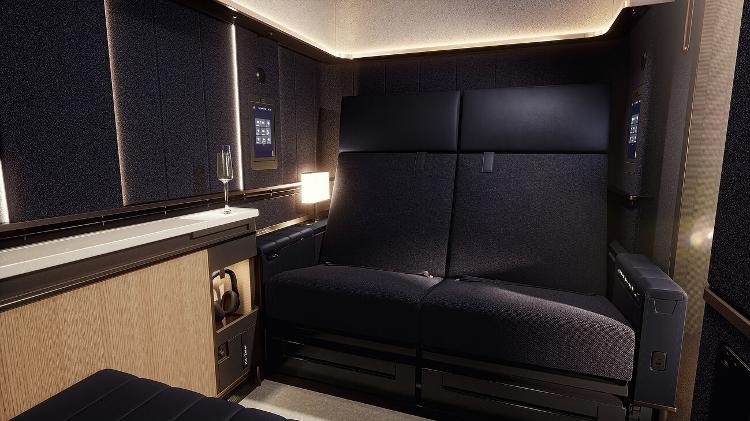 Assentos da Suite Plus da Lufthansa Assentos da Suite Plus da Lufthansa