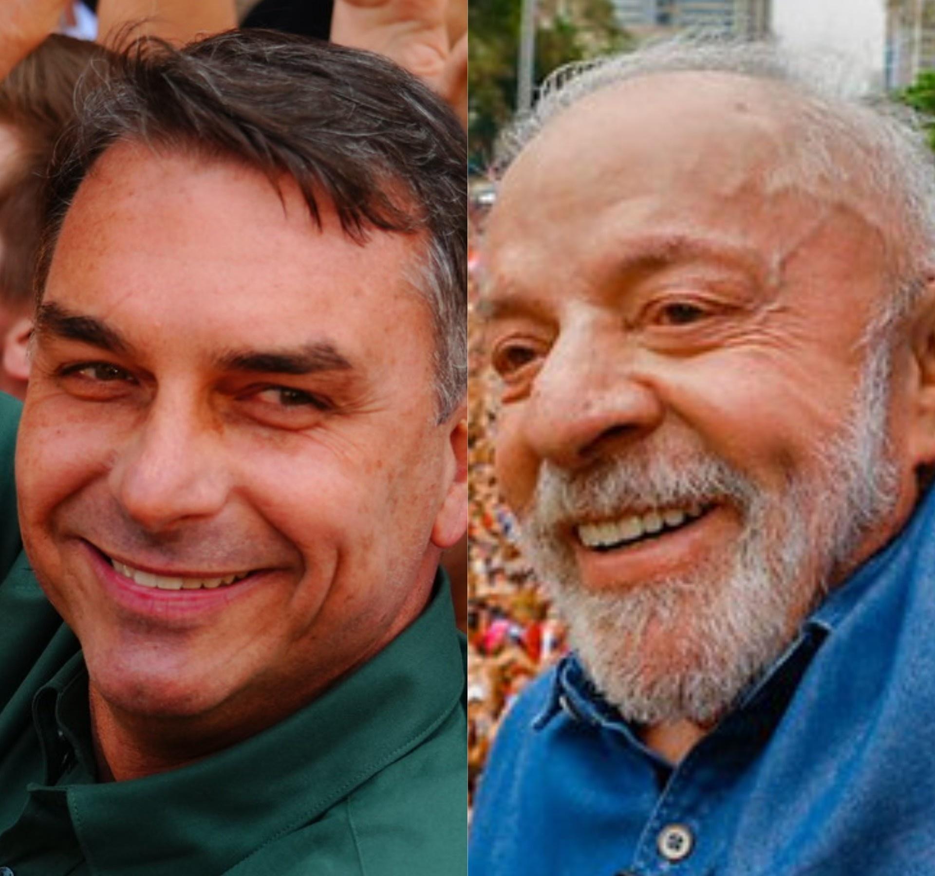 Flávio Bolsonaro e Lula - undefined