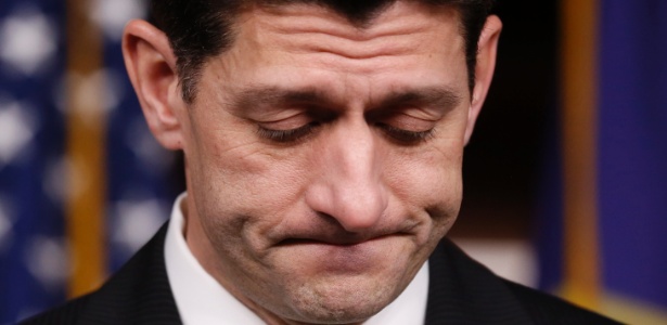 O presidente da Câmara dos Representantes, Paul Ryan, dá entrevista coletiva após o fracasso na votação da reforma da saúde, em Washington - Jonathan Ernst/Reuters