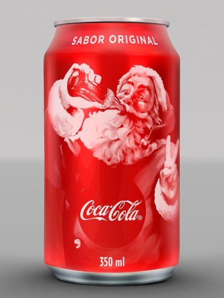 Coca-Cola lança embalagem especial para o Natal, com o Papai Noel em destaque - Divulgação