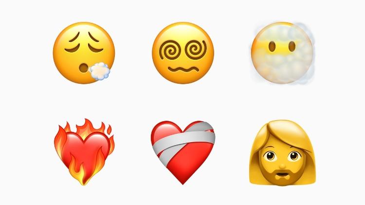 iOS 14.5 - Novos emojis 2 - Divulgação/Apple - Divulgação/Apple