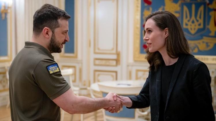 marin - Reproduction/Telegraph/Volodymyr Zelensky - Reproduction/Telegraph/Volodymyr Zelensky