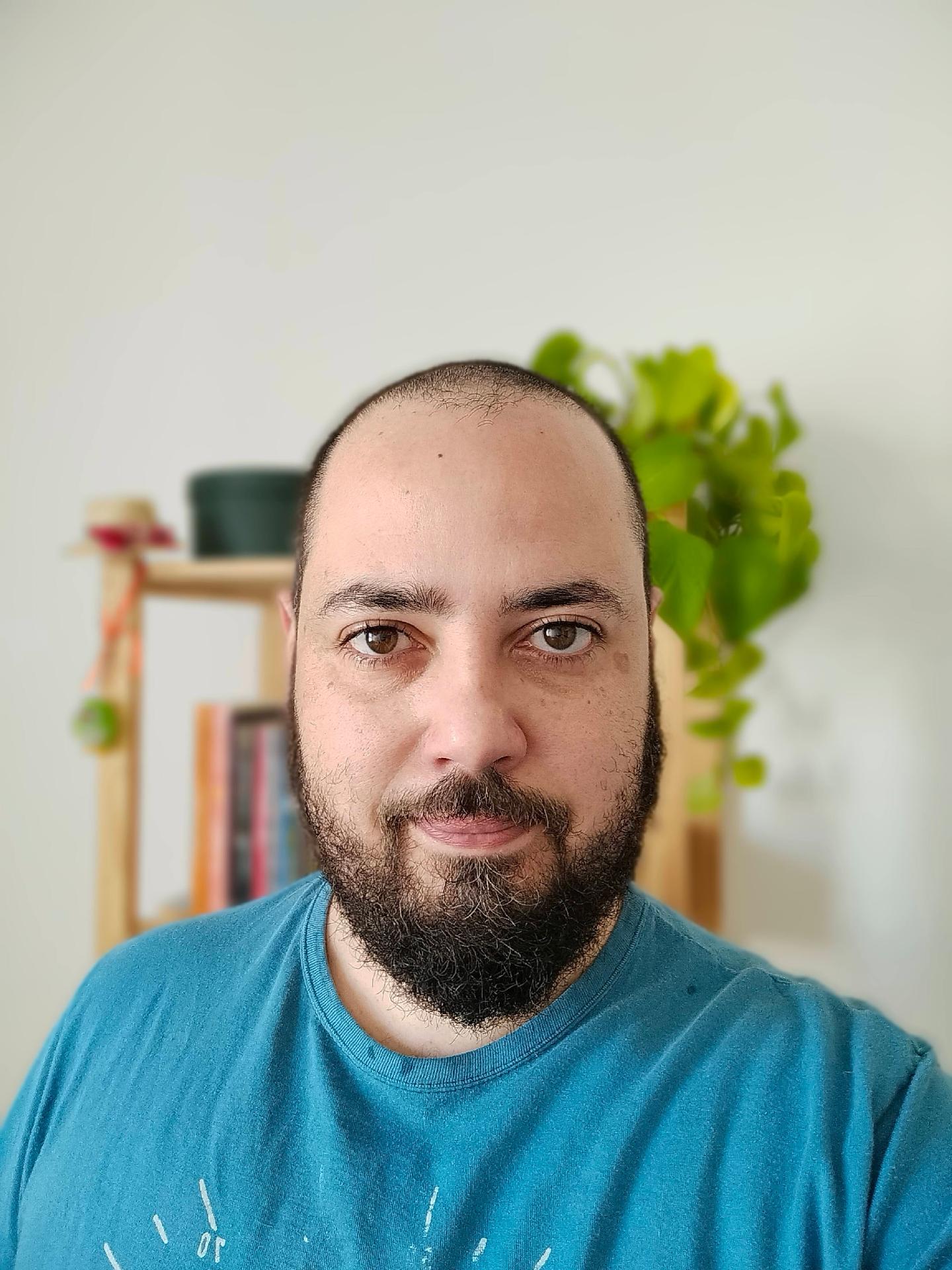 Realme 9: Selfie with portrait mode activated - Rodrigo Lara/Tilt