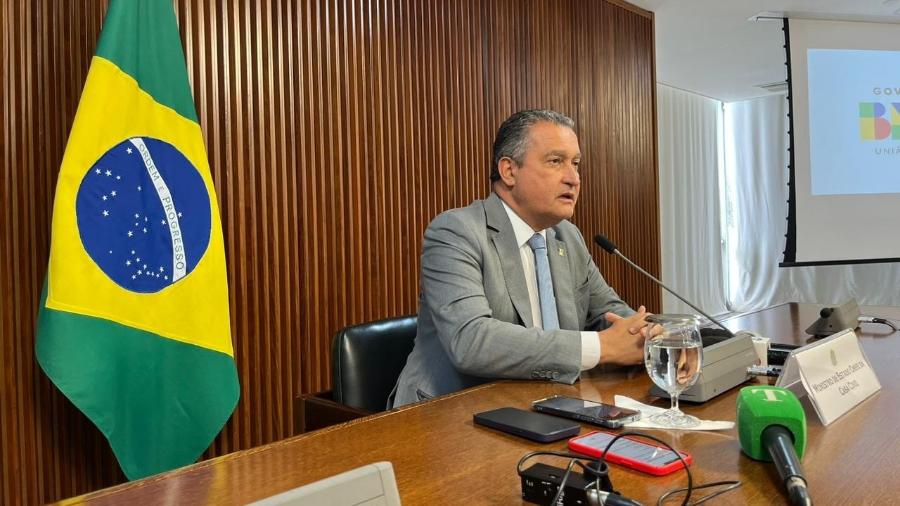 O ministro-chefe da Casa Civil, Rui Costa, após reunião ministerial no Palácio do Planalto - Lucas Borges Teixeira/UOL