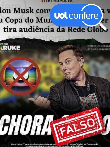 19.abr.2024 - Metrópoles não diz que iniciativa de Musk foi para tirar audiência da Rede Globo