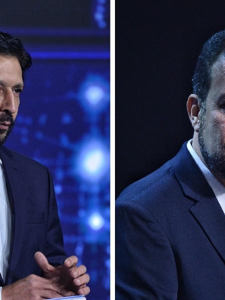 Ricardo Nunes (MDB) e Guilherme Boulos (PSOL) no debate da Band Ricardo Nunes (MDB) e Guilherme Boulos (PSOL) no debate da Band