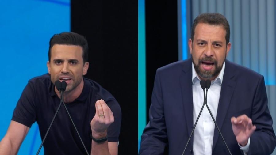 Marçal e Boulos estão confirmados no encontro desta sexta-feira (25) - Reprodução